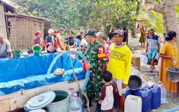 34 Desa di Bojonegoro Dilanda Kekeringan, Kodim Turun Tangan Salurkan Air Bersih