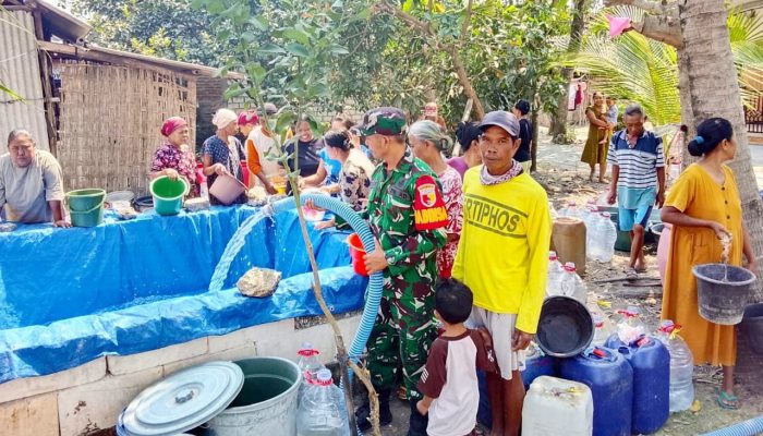 34 Desa di Bojonegoro Dilanda Kekeringan, Kodim Turun Tangan Salurkan Air Bersih
