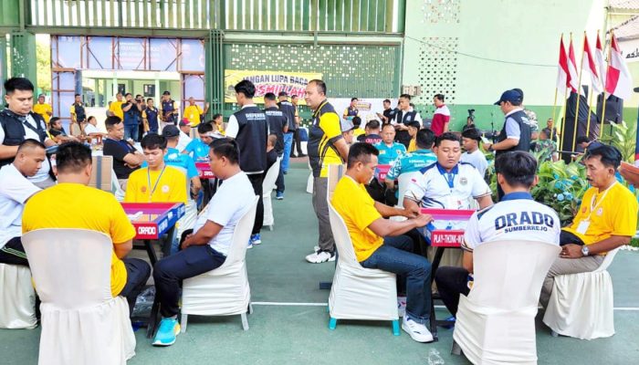 Meriah, Kodim Bojonegoro Gelar Turnamen Domino Piala Panglima TNI