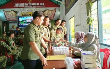 Prajurit Kodim Lamongan Dites Urine Mendadak, Ini Hasilnya