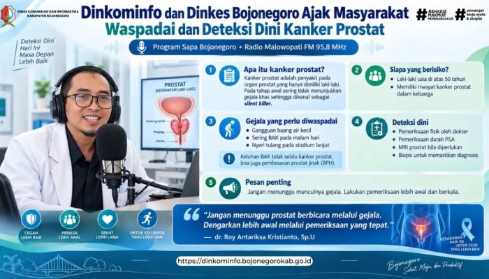 Pria Bojonegoro di Atas 50 Tahun, Jangan Abaikan Risiko Kanker Prostat