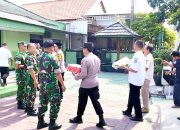 HUT ke-81 TNI, Camat dan Kapolsek Sugio Lamongan Sambangi Makoramil