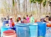 Peduli Kebutuhan Warga, Brigif TP 33 dan SMPN 5 Salurkan Air Bersih di Ngasem Bojonegoro