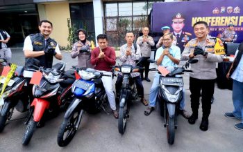 Polres Bojonegoro Pulangkan Motor Curian Tanpa Biaya
