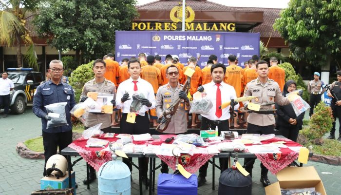 Curat hingga Curanmor Menggila, Polres Malang Amankan 129 Tersangka