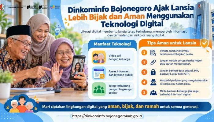 Dinkominfo Bojonegoro Ajak Lansia Cerdas Bermain di Dunia Digital
